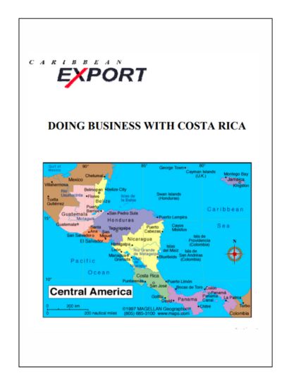 India Costa Rica Business and Cultural Council - Report and Publication in Doing Business with Costa Rica